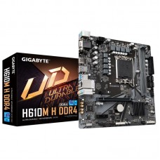 MB LGA1700 GIGABYTE H610M H DDR4,2xDDR4,12xUSB,4xSATAIII,mATX,M.2,PCIe16x, PCIe1x, HDMI,VGA