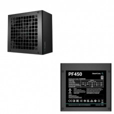  Power Unit DEEPCOOL PF450D 450W 80 PLUS certified 200-240V, ATX12V 2.3 & SSI EPS 12V Black flat ( Power Connector 24 (20+4)Pin x1X1, EPS 12V Connector 8 (4+4)Pin x1X1, PCI-E (6+2)Pin x2X1, SATA x3 + 4Pin Peripheral x1X2) 