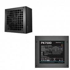 Power Unit DEEPCOOL PK750D 750W 80 PLUS BRONZE 100-240V, ATX12V 2.3 Black flat Active PFC+DC to DC ( Power Connector 24 (20+4)Pin x1X1, EPS 12V Connector 8 (4+4)Pin x2X1, PCI-E (6+2)Pin x2X1, SATA x3X2, 4Pin Peripheral x3X1) 