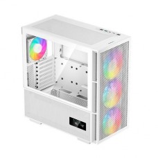 DEEPCOOL EATX CH560 DIG. WH WHITE w, o PSU USB3.02 Type-C*1 ARGB 3*140mm+1120mm FAN (360mm) 