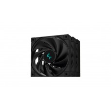 Cooler for PSU, CASE DEEPCOOL FK120(3IN1 SET) BLACK 3x120x120x25mm Hydro Bearing 500-1850rpm 