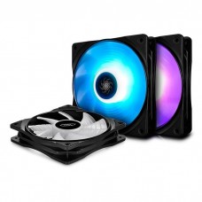 Cooler for PSU, CASE DEEPCOOL RF120 RGB LED 120x120x25mm Hydro Bearing 1300 RPM