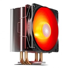 CPU cooler DEEPCOOL GAMMAXX-400 V2 RED LGA LGA1700, 1200, 115*, AMD RED LED 120x25mm,900-1500rpm,4HP 