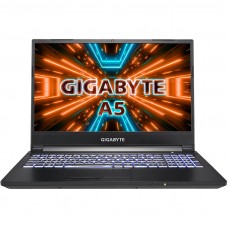 Ноутбук GIGABYTE A5 K1 Gaming (A5-K1-AUS1130SB) 15.6" FHD 144Hz IPS, AMD Ryzen 5 5600H (3.3GHz-4.2GHz), 16GB DDR4,512GB SSD,RTX 3060 6GB,GbELAN,USB-C,WiFi6ax,BT,HDCam,Backlit Keyb (E+R), Win11H, Black