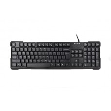 A4TECH  KR-750 COMFORT ROUND EDGE KEYBOARD USB BLACK US+RUSSIAN