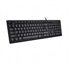 A4TECH  KR-90 COMFORT USB ROUND EDGE KEYBOARD BLACK US+RUSSIAN