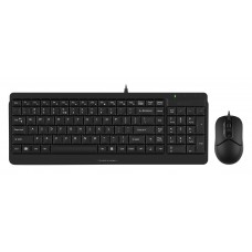 A4TECH FSTYLER F1512 (FM12+FK15)  MULTIMEDIA SLEEK COMFORT KEYBOARD + MOUSE COMBO SET USB BLACK US+R