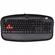 A4TECH KB-28G GAMER KEYBOARD USB BLACK US+RUSSIAN