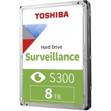 Жесткий диск HDD 8TB, Toshiba S300, 7200rpm, 256MB, SATA III, S300 Surveillance [HDWT380UZSVA]