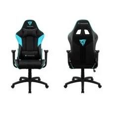 Gaming Chair ThunderX3 EC3 BLACK&CYAN 50mm wheels PVC Leather