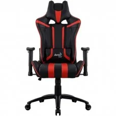 Gaming Chair AEROCOOL AC120 AIR BLACK&RED 2D Armrest 65mm wheels PVC Leather